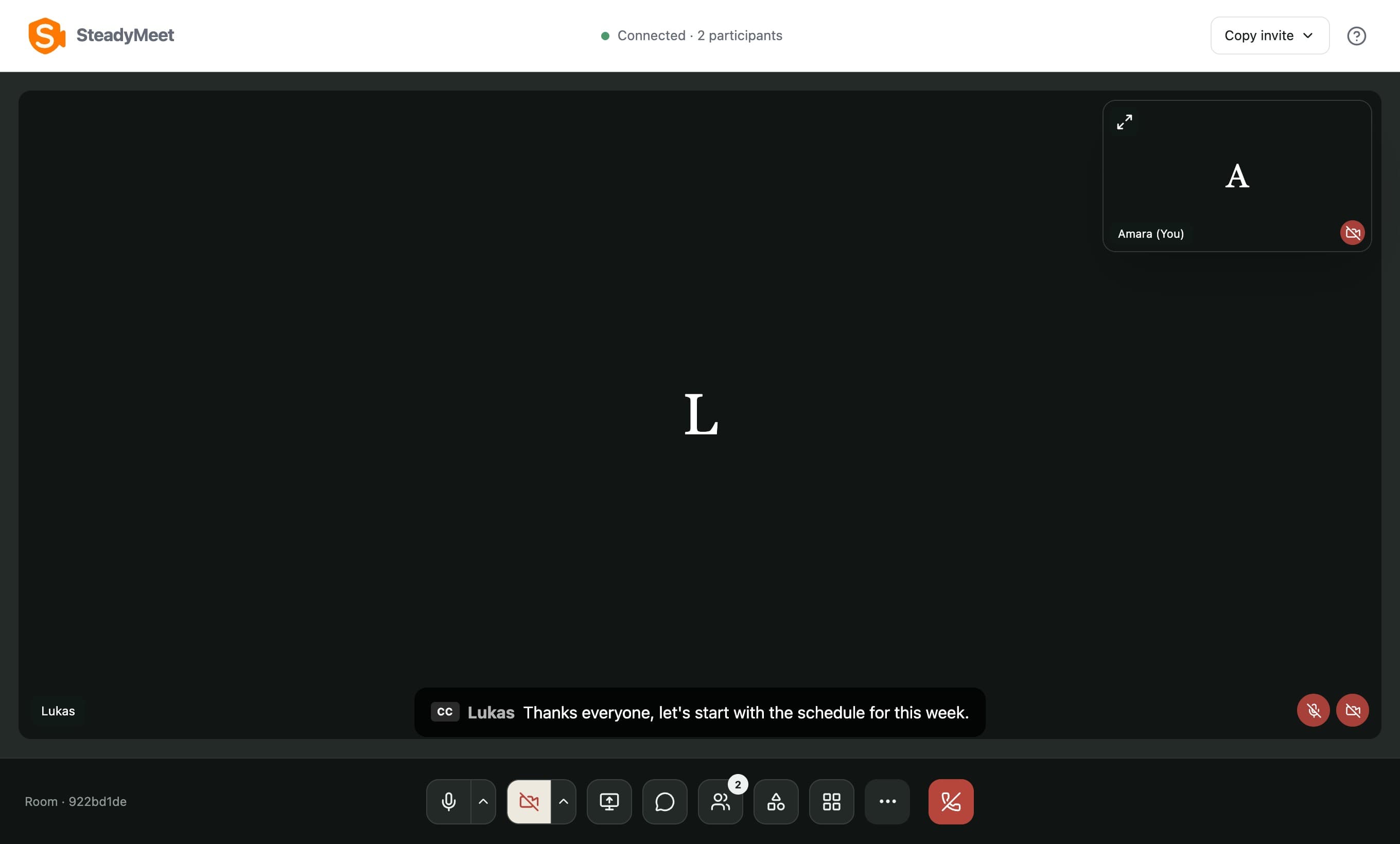 Live captions